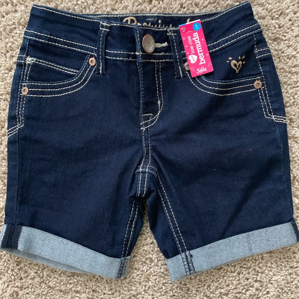 Justice Shorts Low Rise Bermuda Girl 6 R - Picture 2 of 3